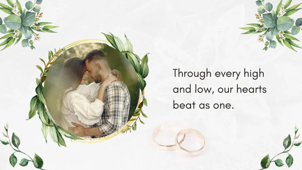 Romantic Wedding Anniversary Captions