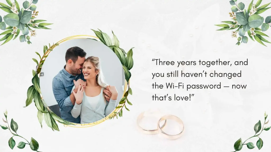 Funny 3rd Wedding Anniversary Quotes