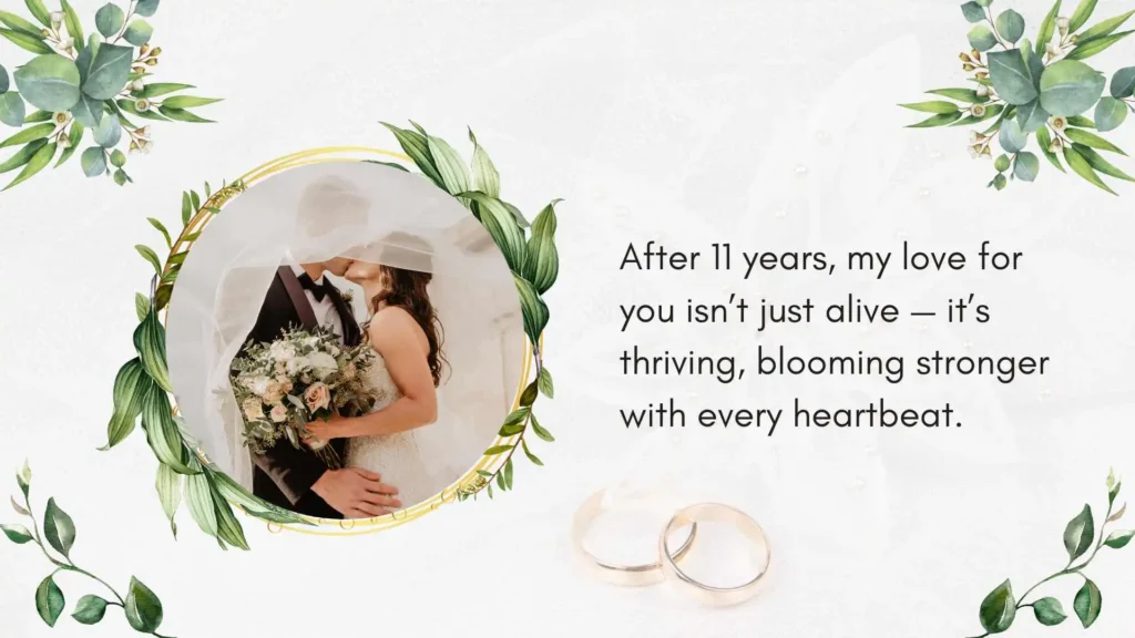 Romantic 11th Wedding Anniversary Quotes