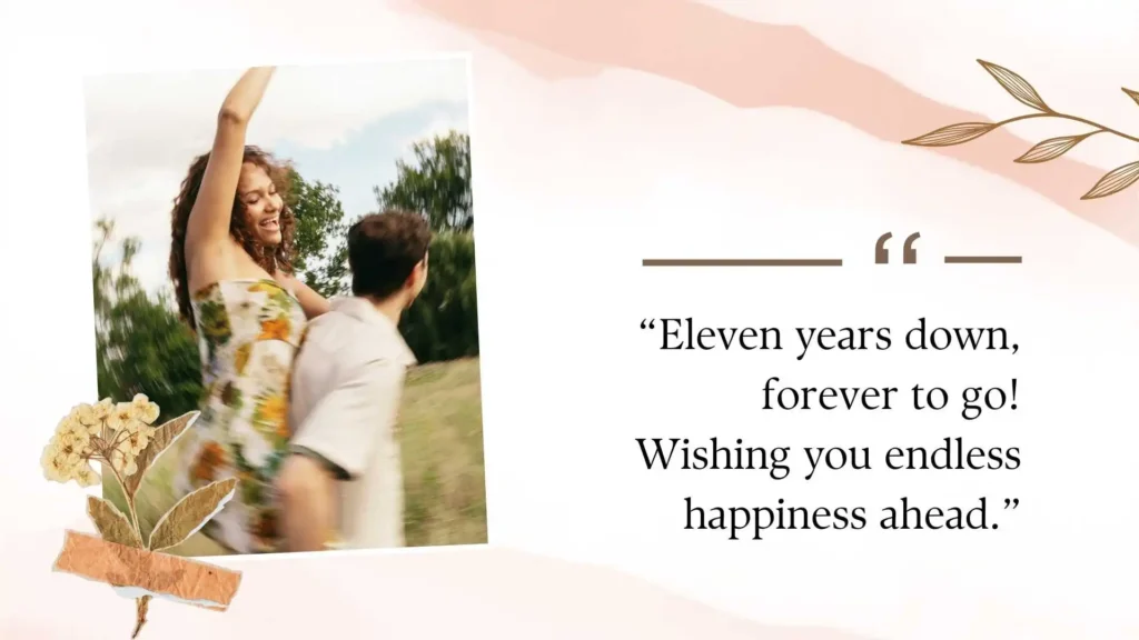 11th Anniversary Quotes for Friends & Family