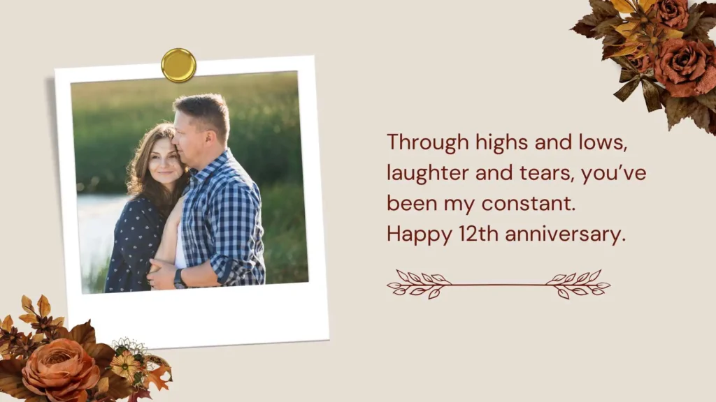 Heartfelt 12th Wedding Anniversary Quotes