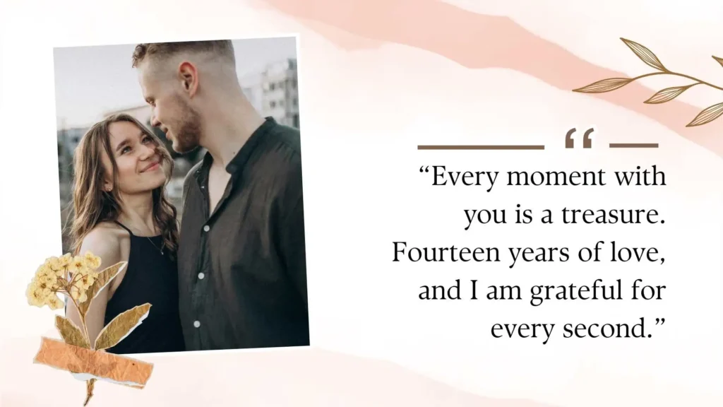 Heartfelt 14th Wedding Anniversary Quotes