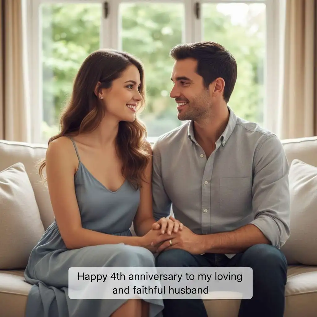 Short 4th Wedding Anniversary Quotes For Husband