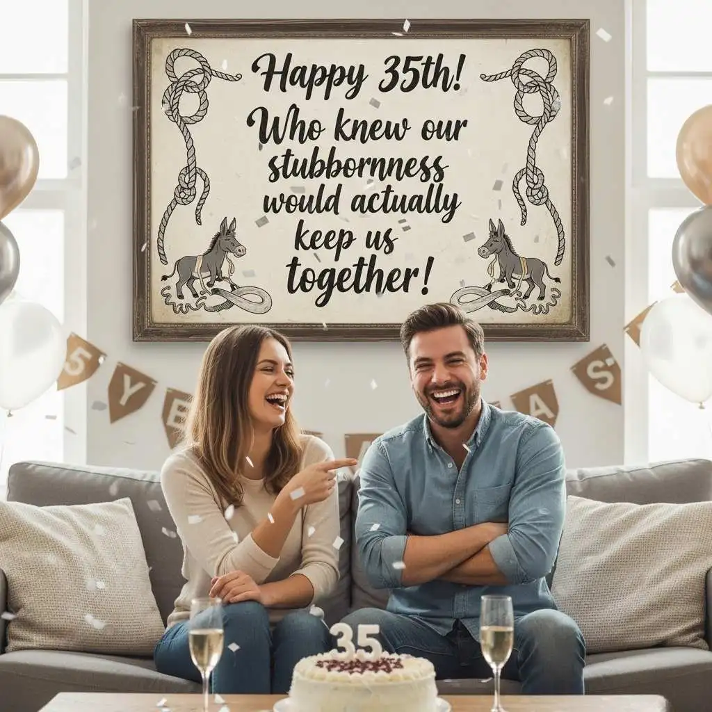 Funny 35th Wedding Anniversary Quotes