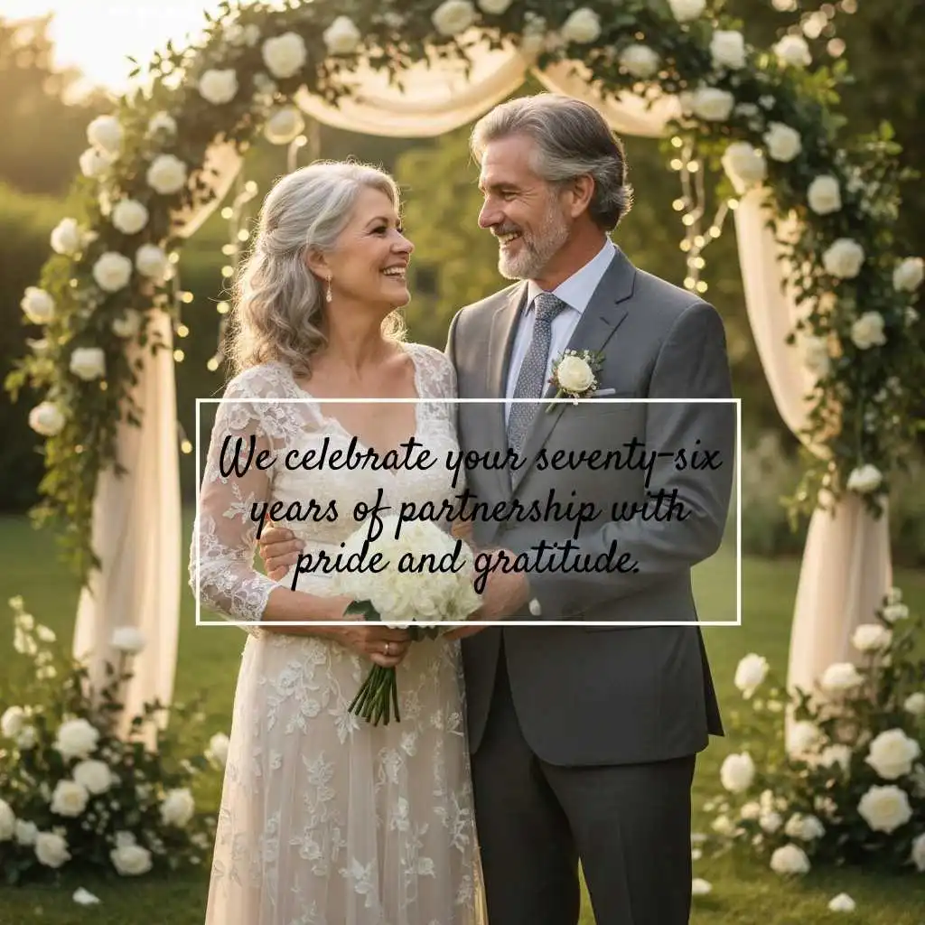 76th Wedding Anniversary Quotes for Parents
