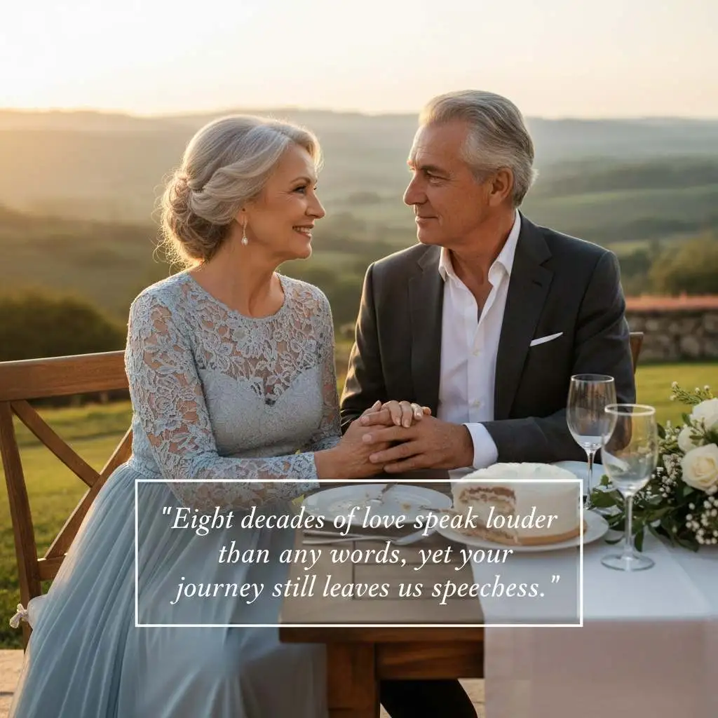 80th Wedding Anniversary Quotes for a Lifetime of Love