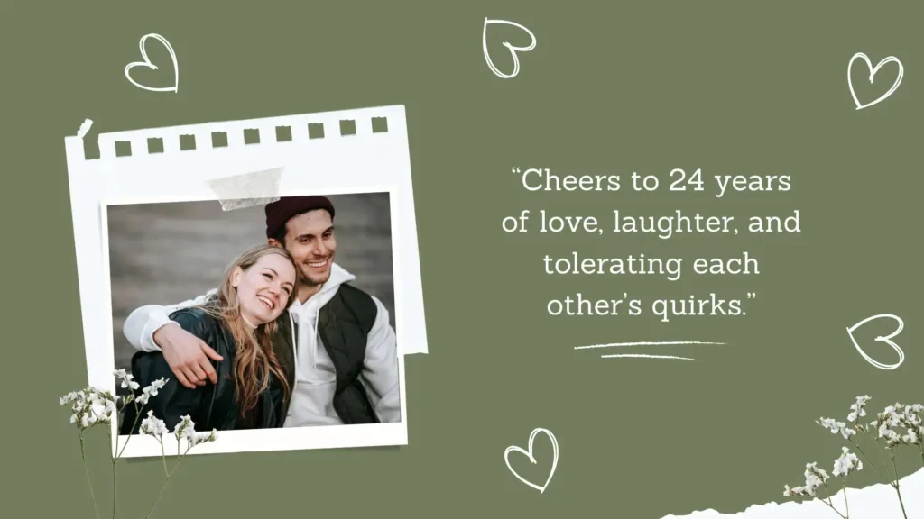 Funny 24th Wedding Anniversary Quotes