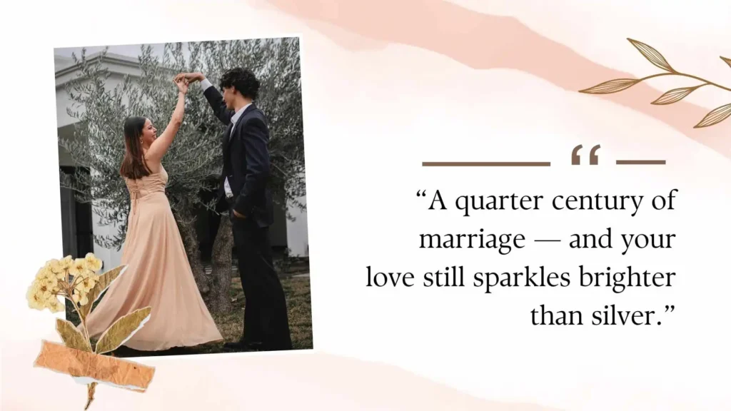 Heartfelt 25th Wedding Anniversary Quotes