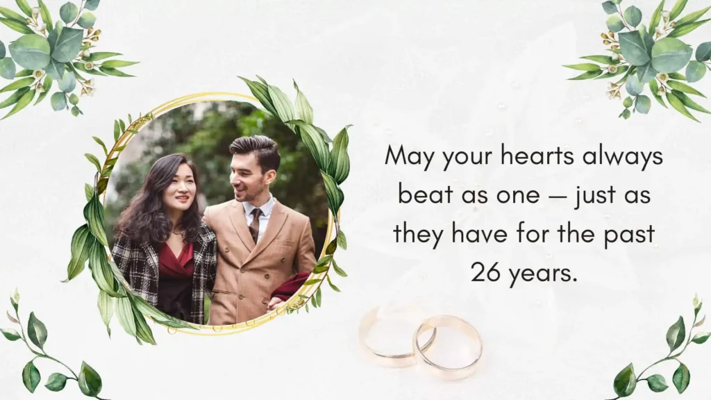 Romantic 26th Wedding Anniversary Quotes