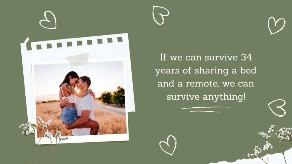 Funny 34th Wedding Anniversary Quotes