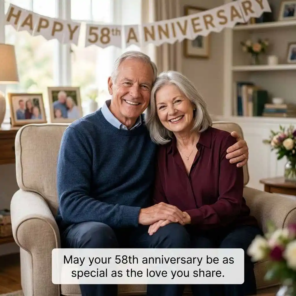 58th Wedding Anniversary Wishes