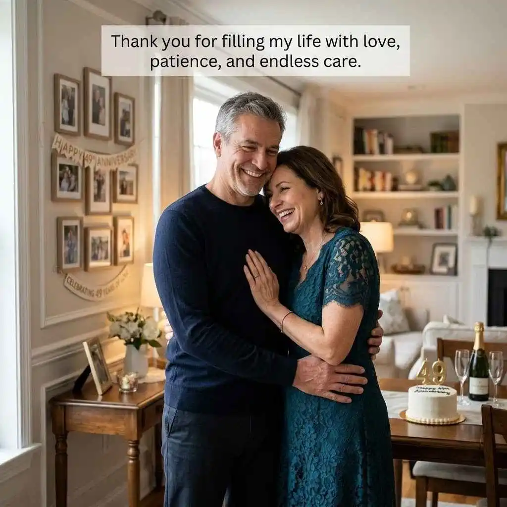 49th Wedding Anniversary Wishes For Wife