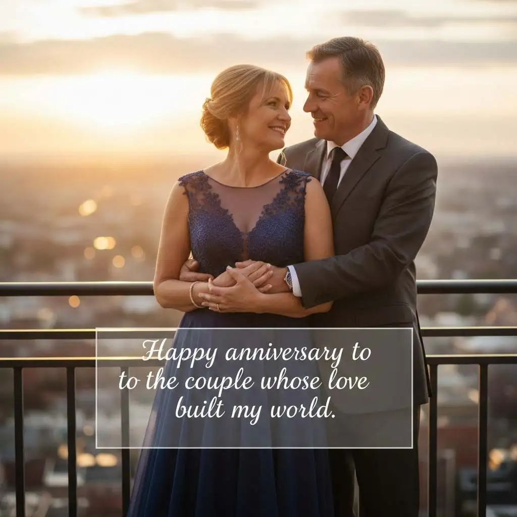 Romantic Anniversary Wishes for Parents From Children