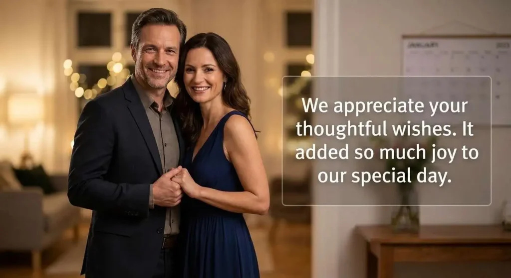 Heartfelt Thanks for Anniversary Wishes