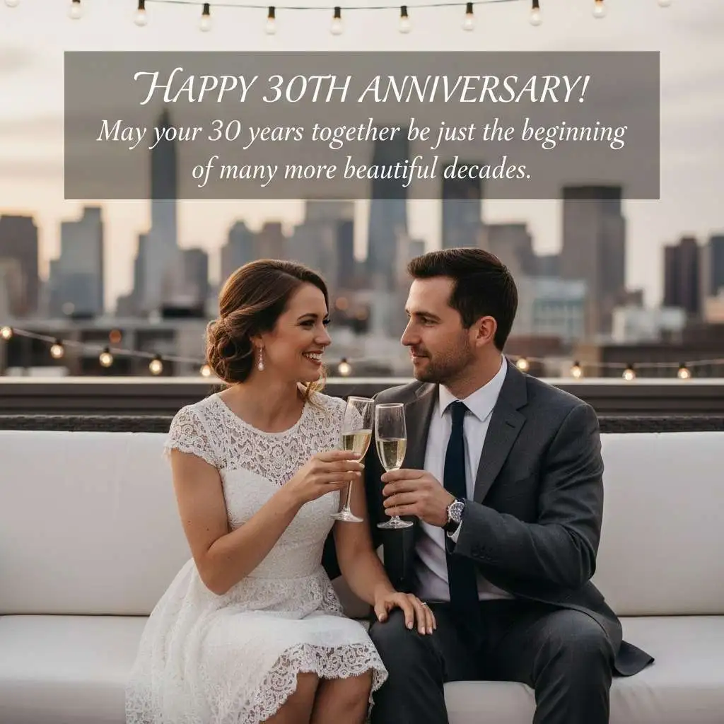 Happy 30th Anniversary Wishes for Couples