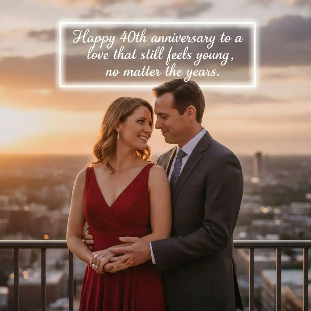 Romantic Happy 40th Anniversary Wishes