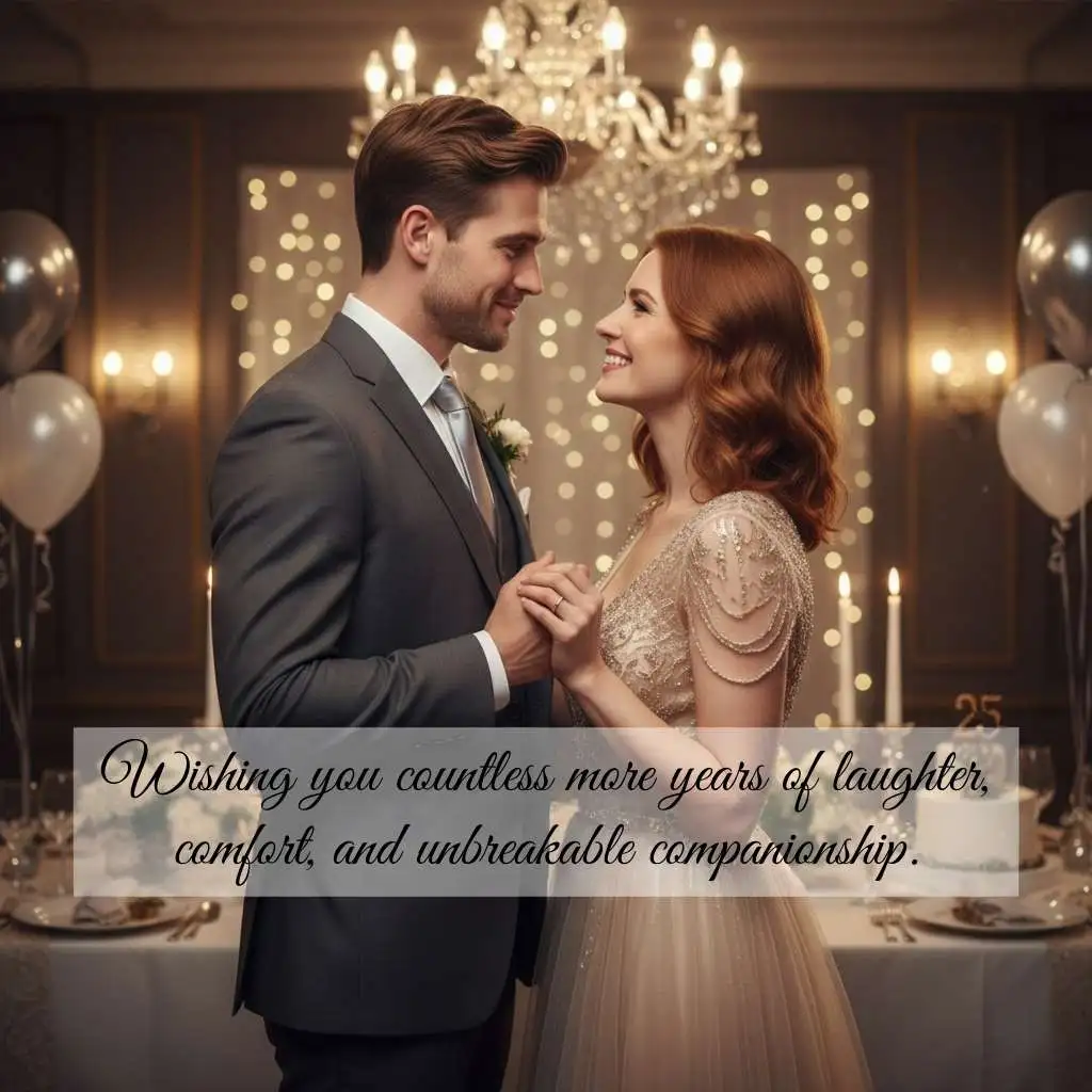 Heartwarming Silver Jubilee Anniversary Wishes