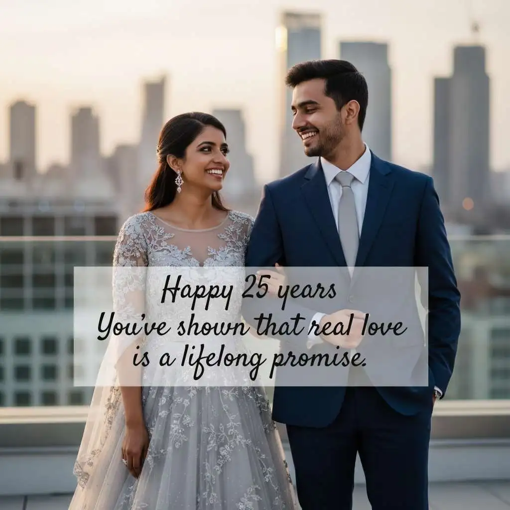 Inspirational Silver Jubilee Anniversary Wishes