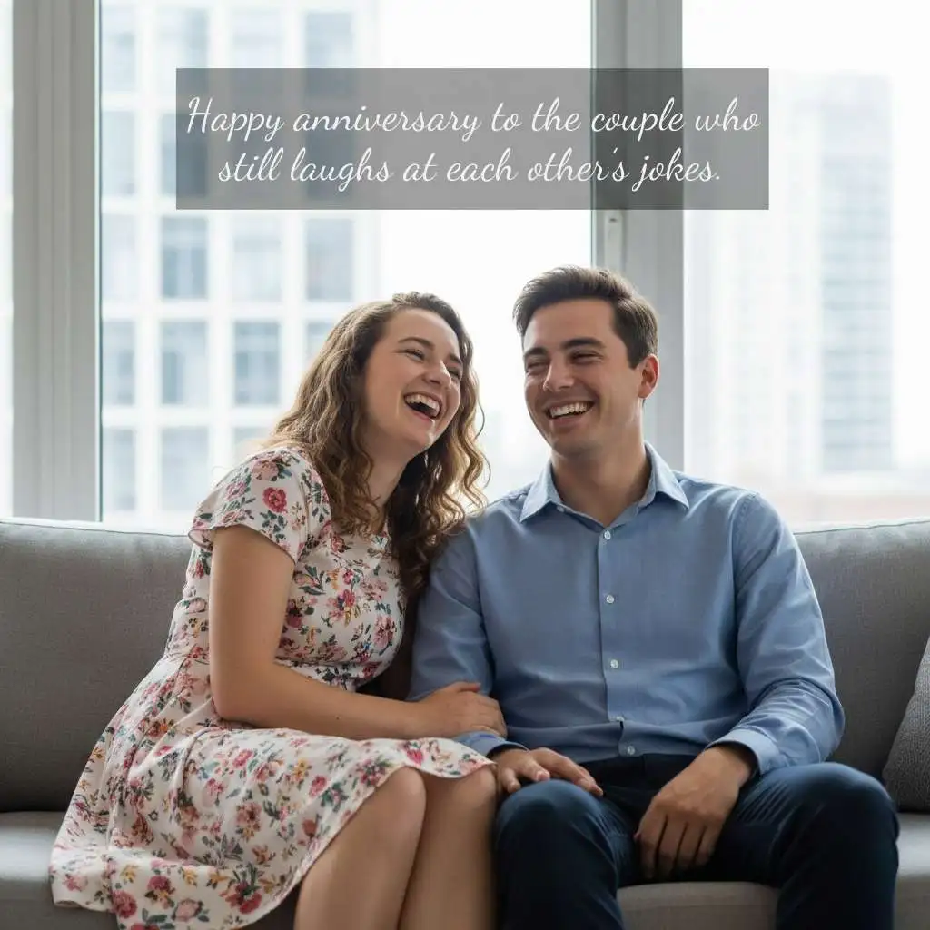Funny Anniversary Wishes to Daughter and Son in Law