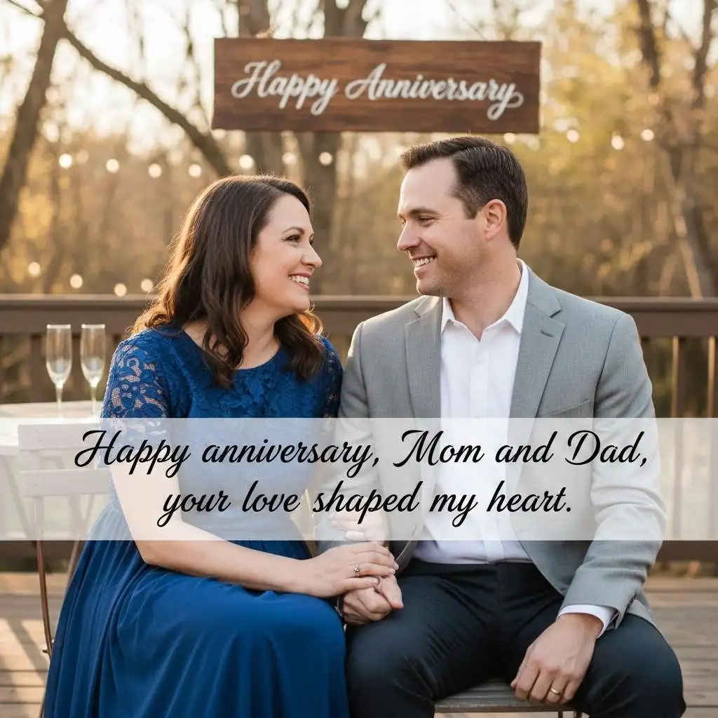 Short Anniversary Wishes for Parents from Daughter