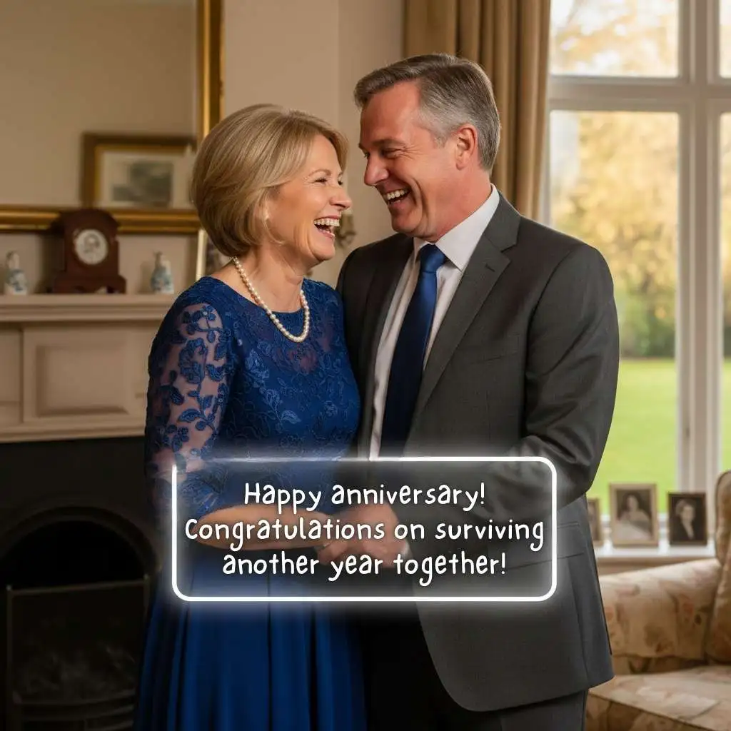 Funny Marriage Anniversary Wishes to Friend