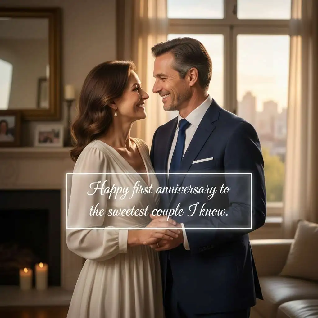 Happy First Anniversary Wishes for Friends