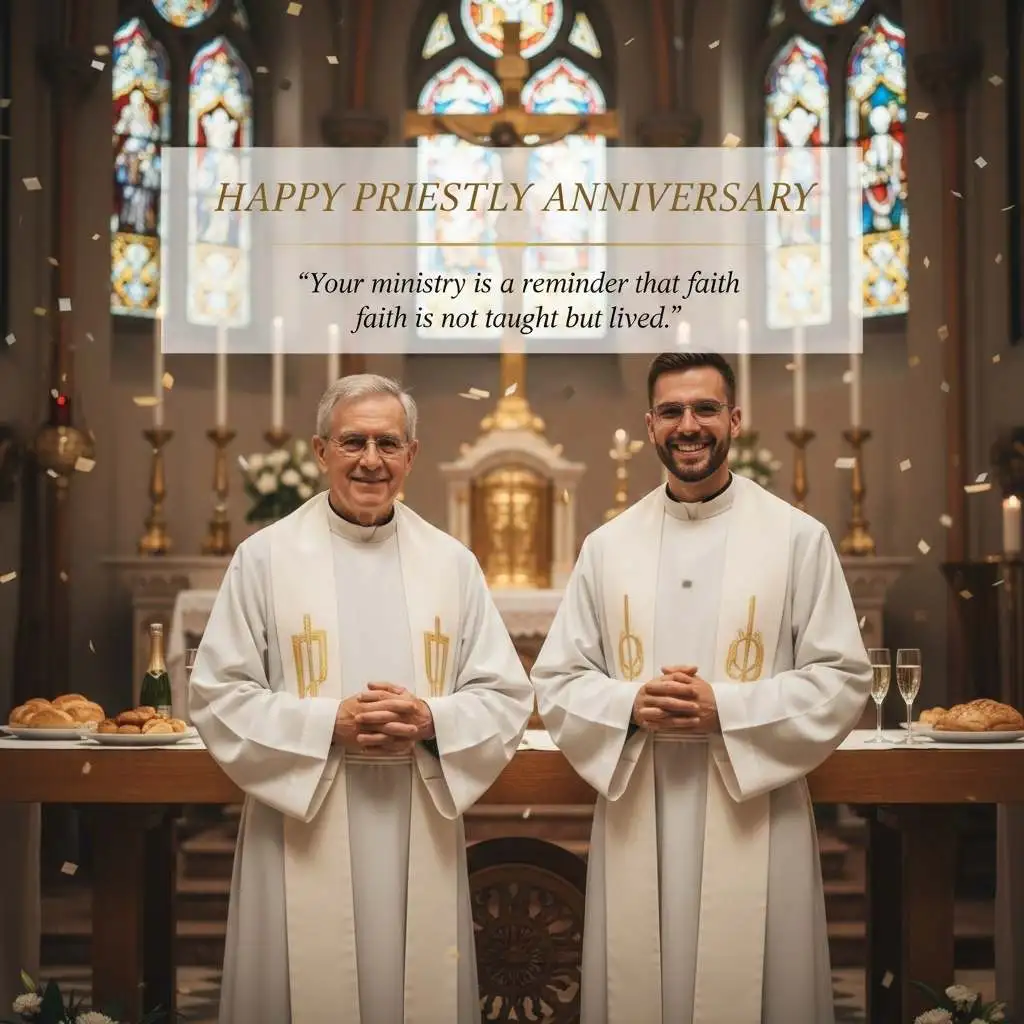 Inspirational Priestly Anniversary Wishes
