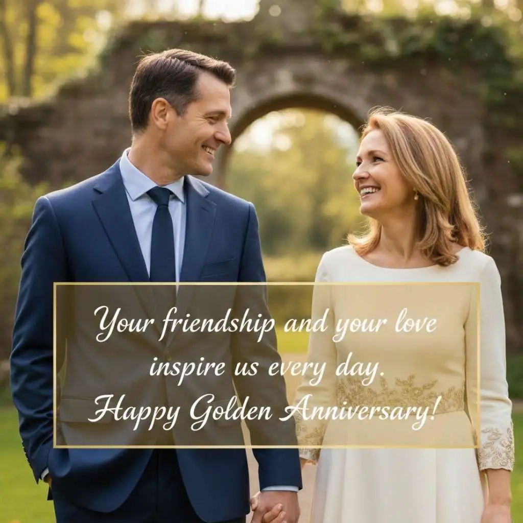 Golden Anniversary Wishes for Friends