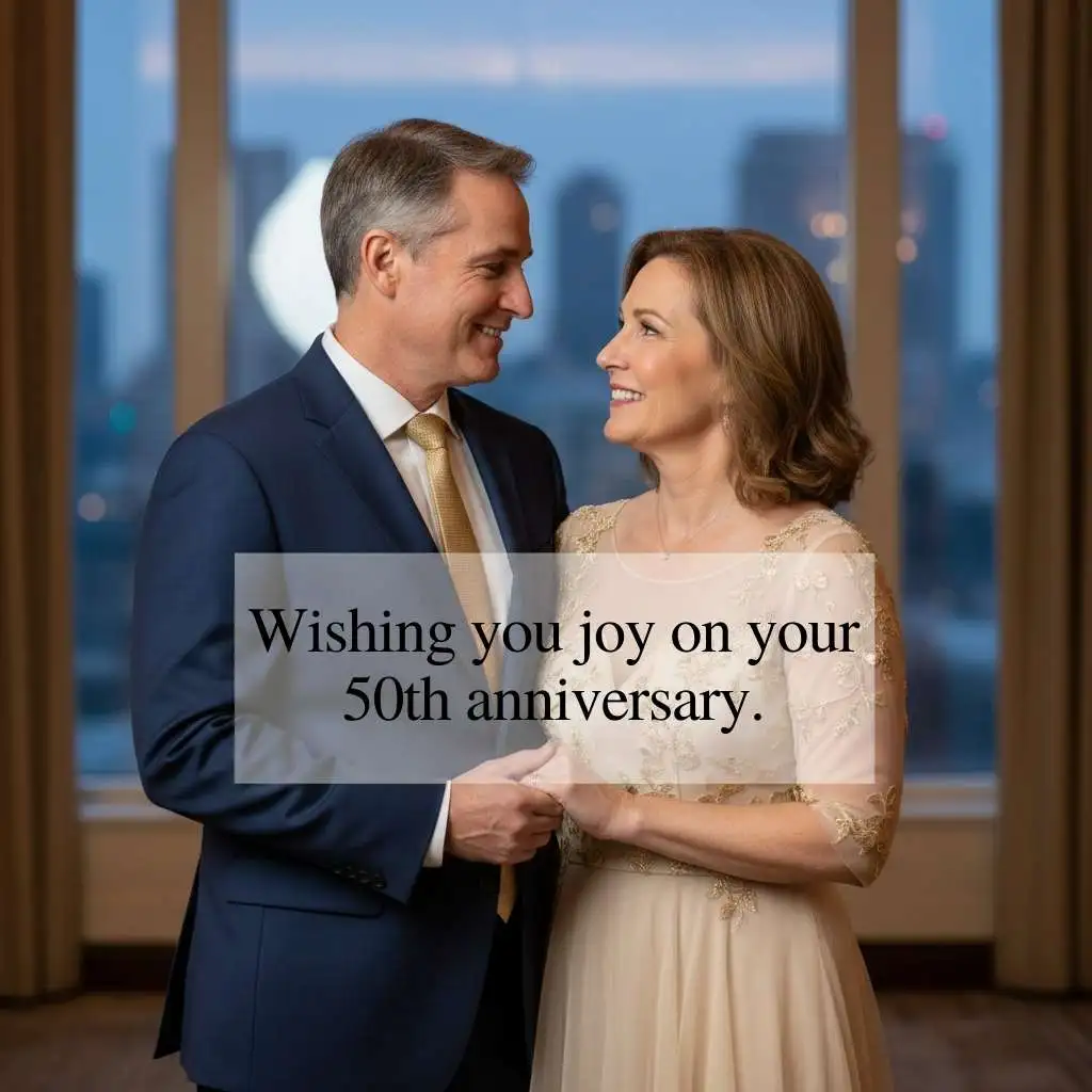Sweet Golden Anniversary Wishes