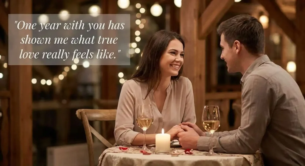 Romantic 1 Year Love Anniversary Wishes