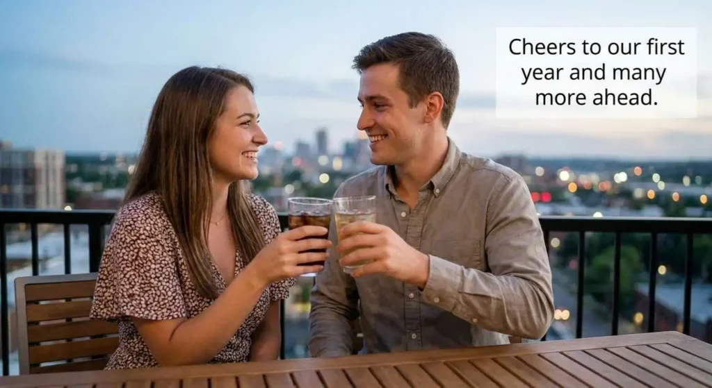 Short 1 Year Love Anniversary Wishes