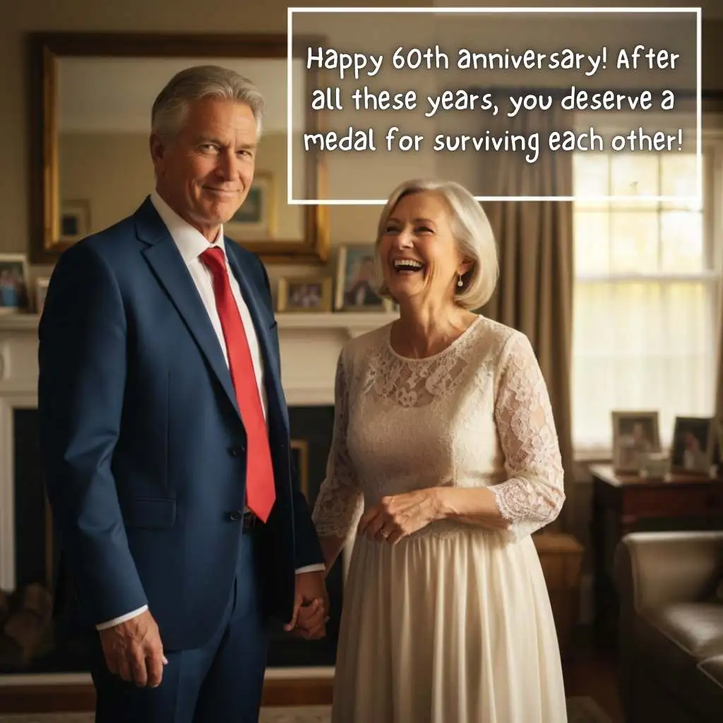 Funny 60th Anniversary Wishes