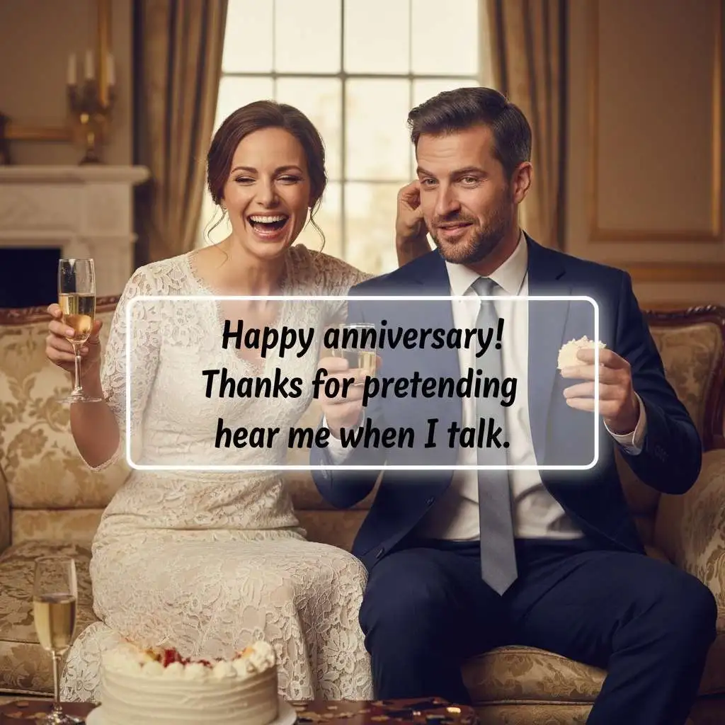 Funny Wedding Anniversary Wishes for Husband