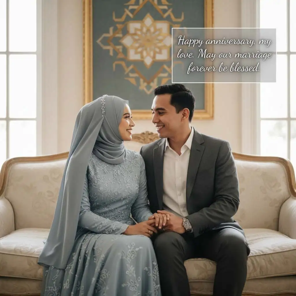 Islamic Wedding Anniversary Wishes for Wife
