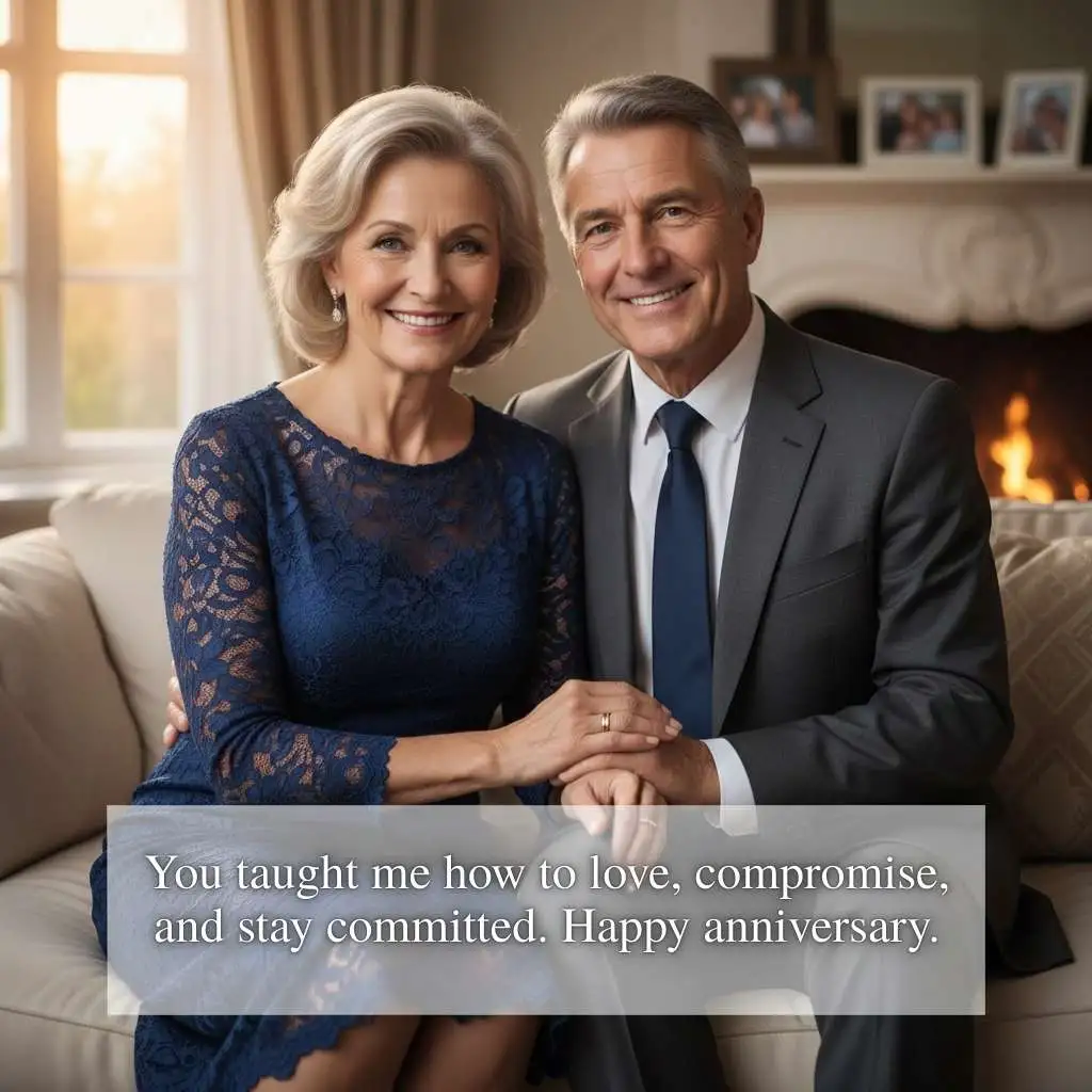Anniversary Wishes for Parents from Married Daughter