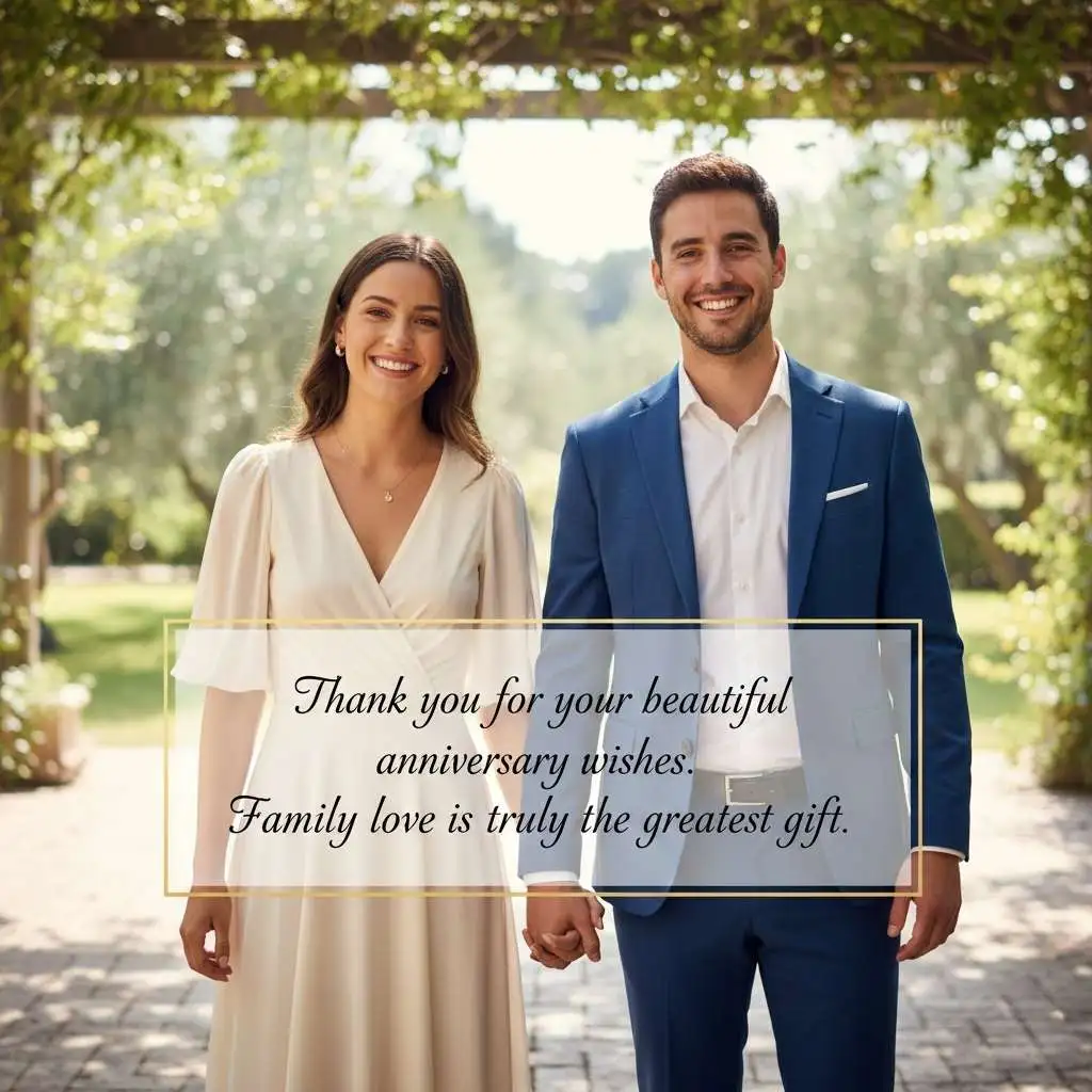 Thank You Messages for Family for Anniversary Wishes