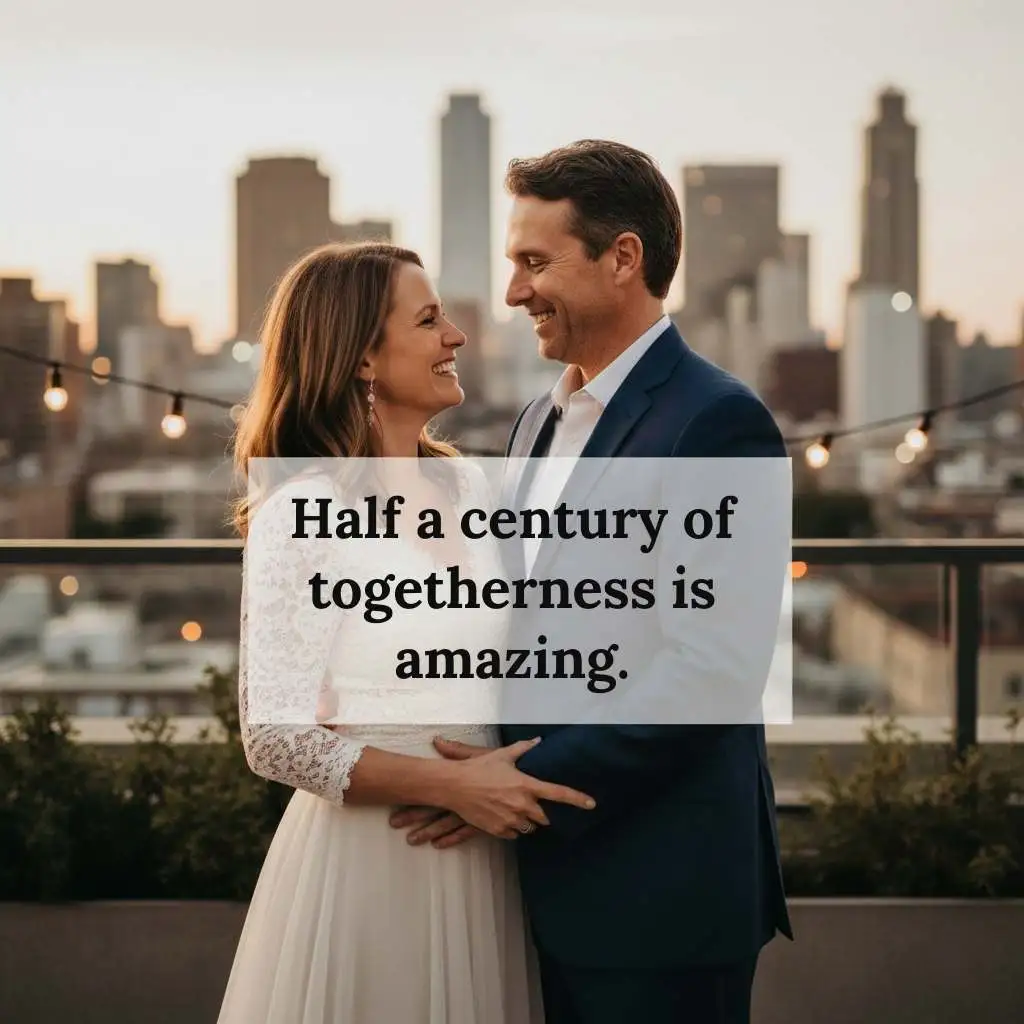 Short 50th Anniversary Wishes