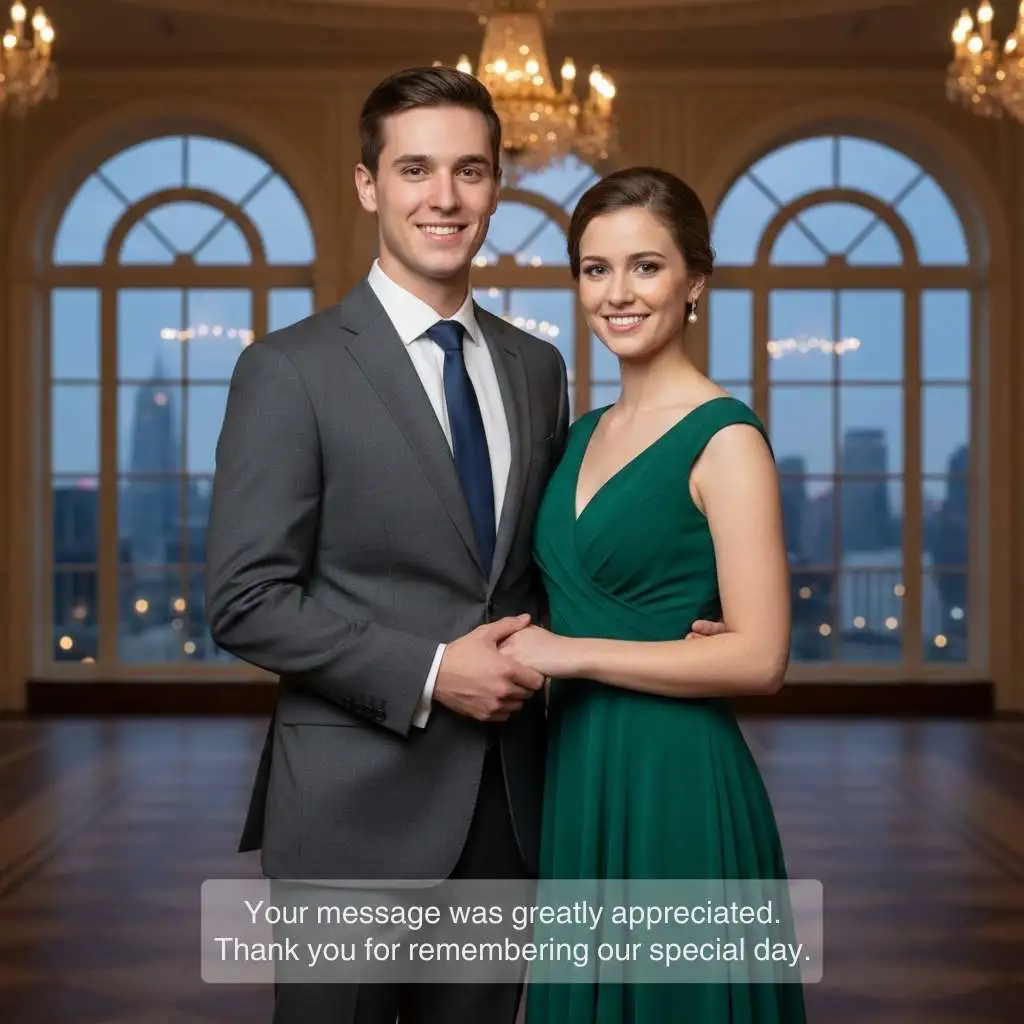 Formal Thank You Messages for Anniversary Wishes