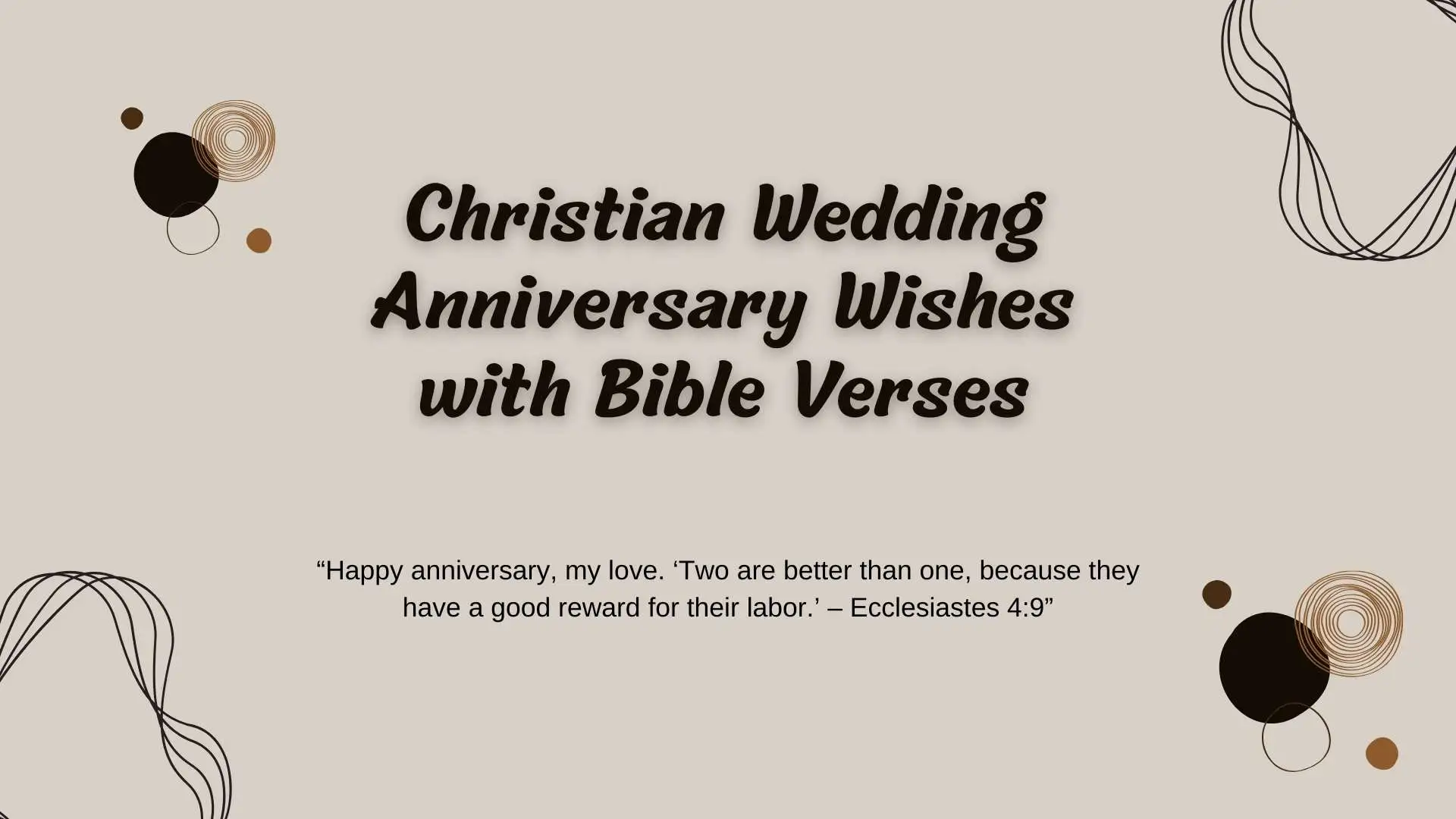 Christian Wedding Anniversary Wishes with Bible Verses