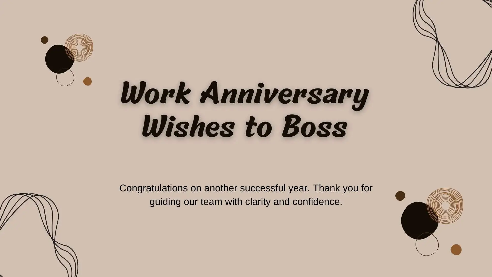 Work Anniversary Wishes to Boss