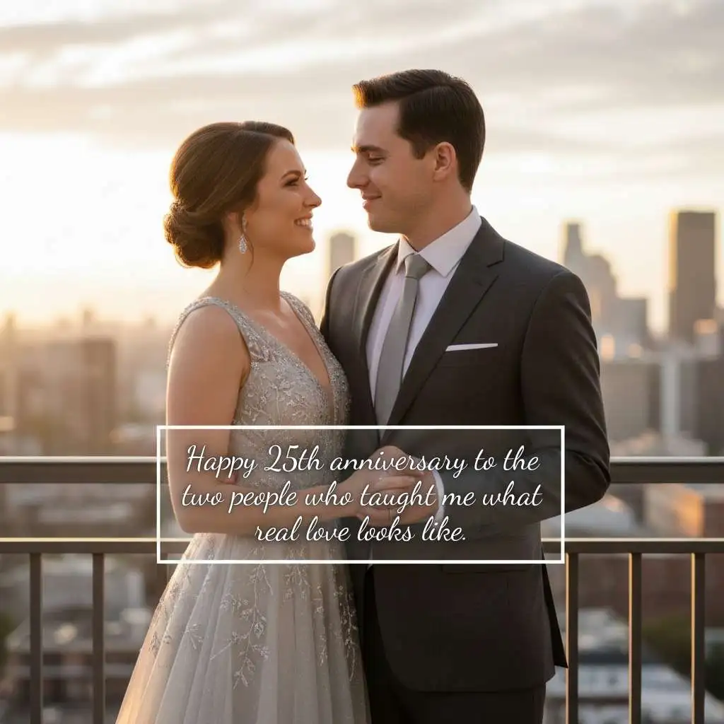 Silver Jubilee Anniversary Wishes for Parents