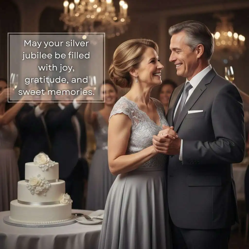 Heartfelt Silver Jubilee 25th Wedding Anniversary Wishes