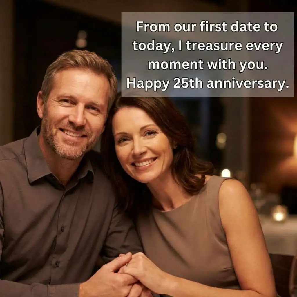 Romantic Happy 25th Anniversary Wishes