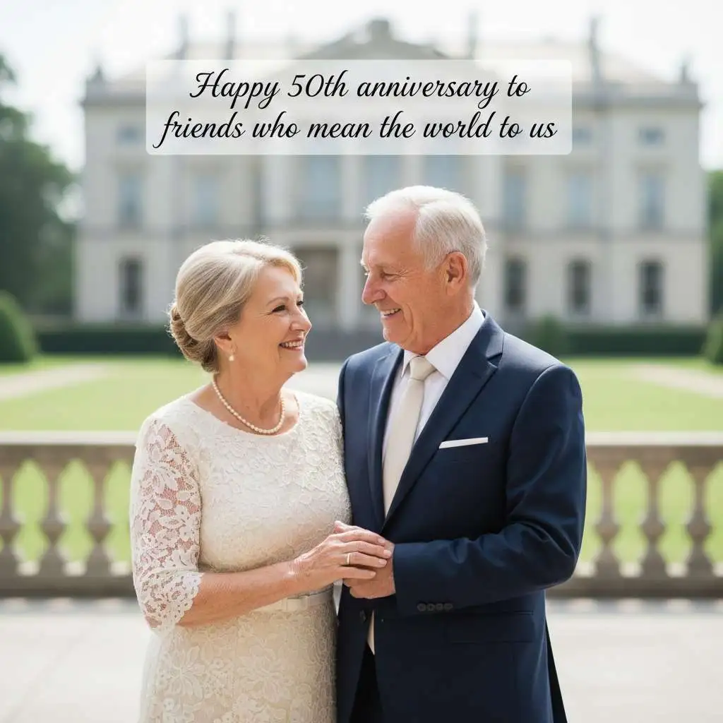 50th Wedding Anniversary Wishes for Close Friends