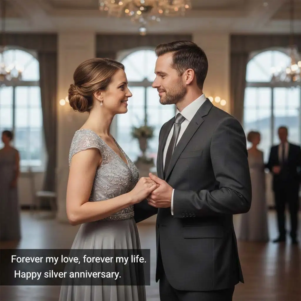 Romantic Silver Wedding Anniversary Wishes Images
