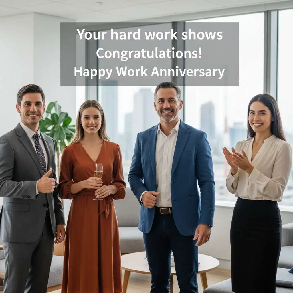 Short Work Anniversary Wishes to Boss