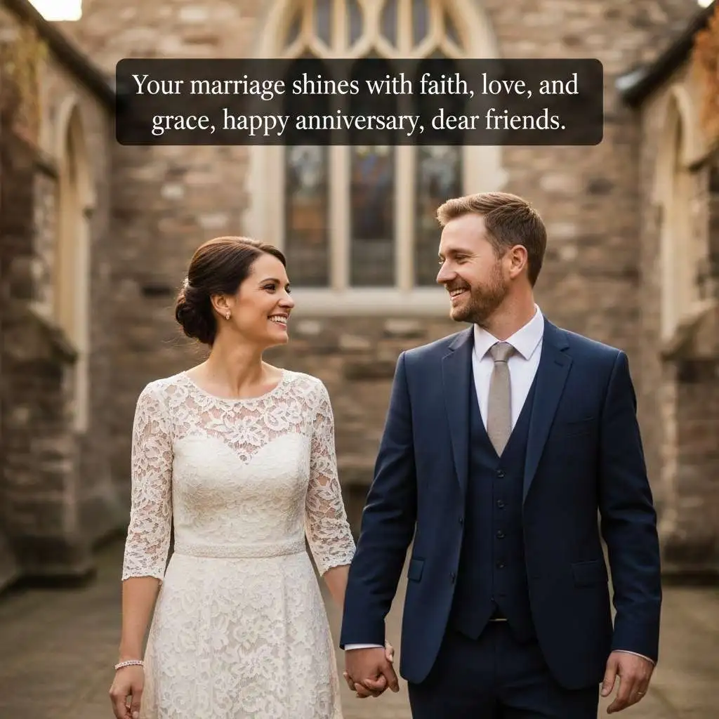 Christian Anniversary Wishes for Friends