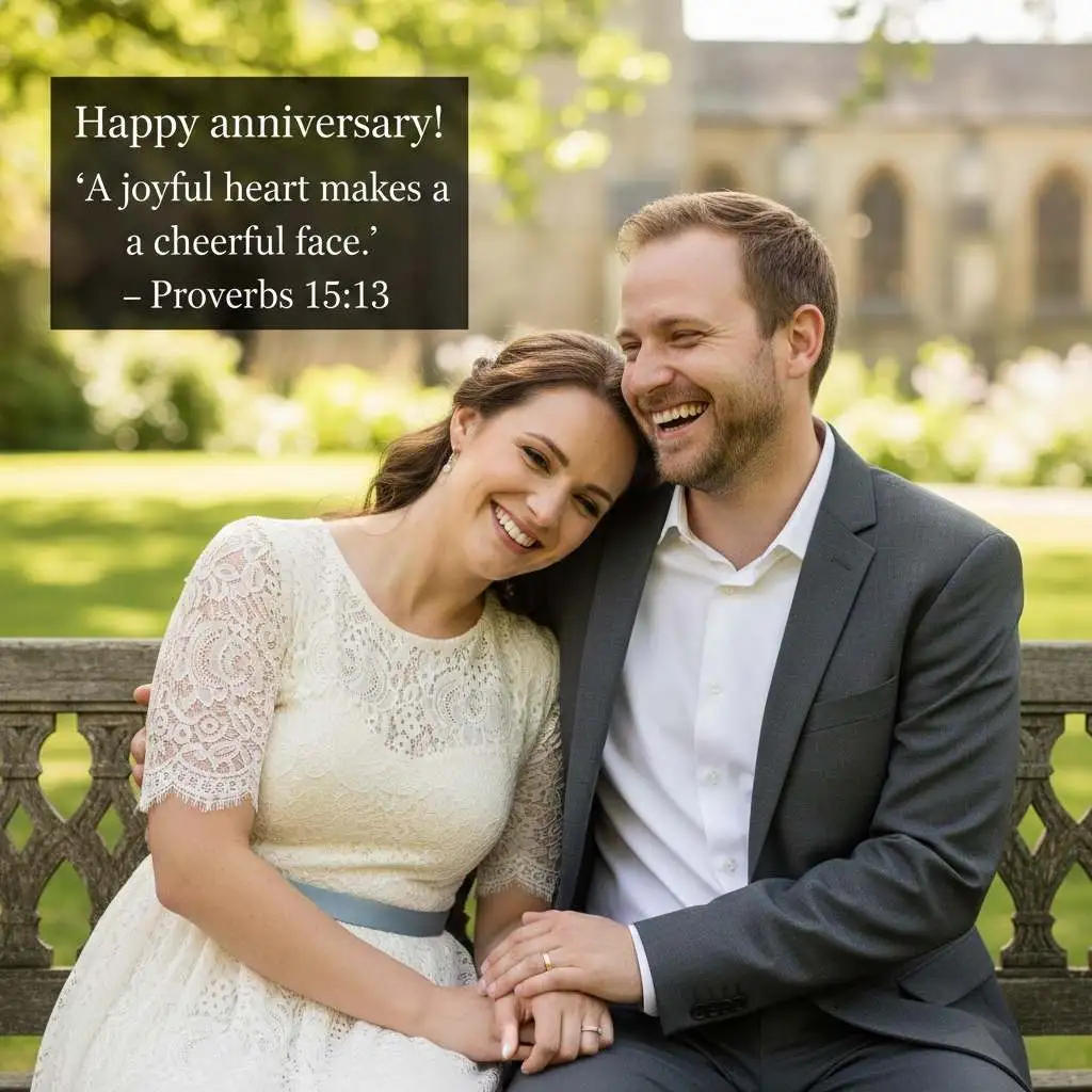 Funny but Faithful Christian Wedding Anniversary Wishes
