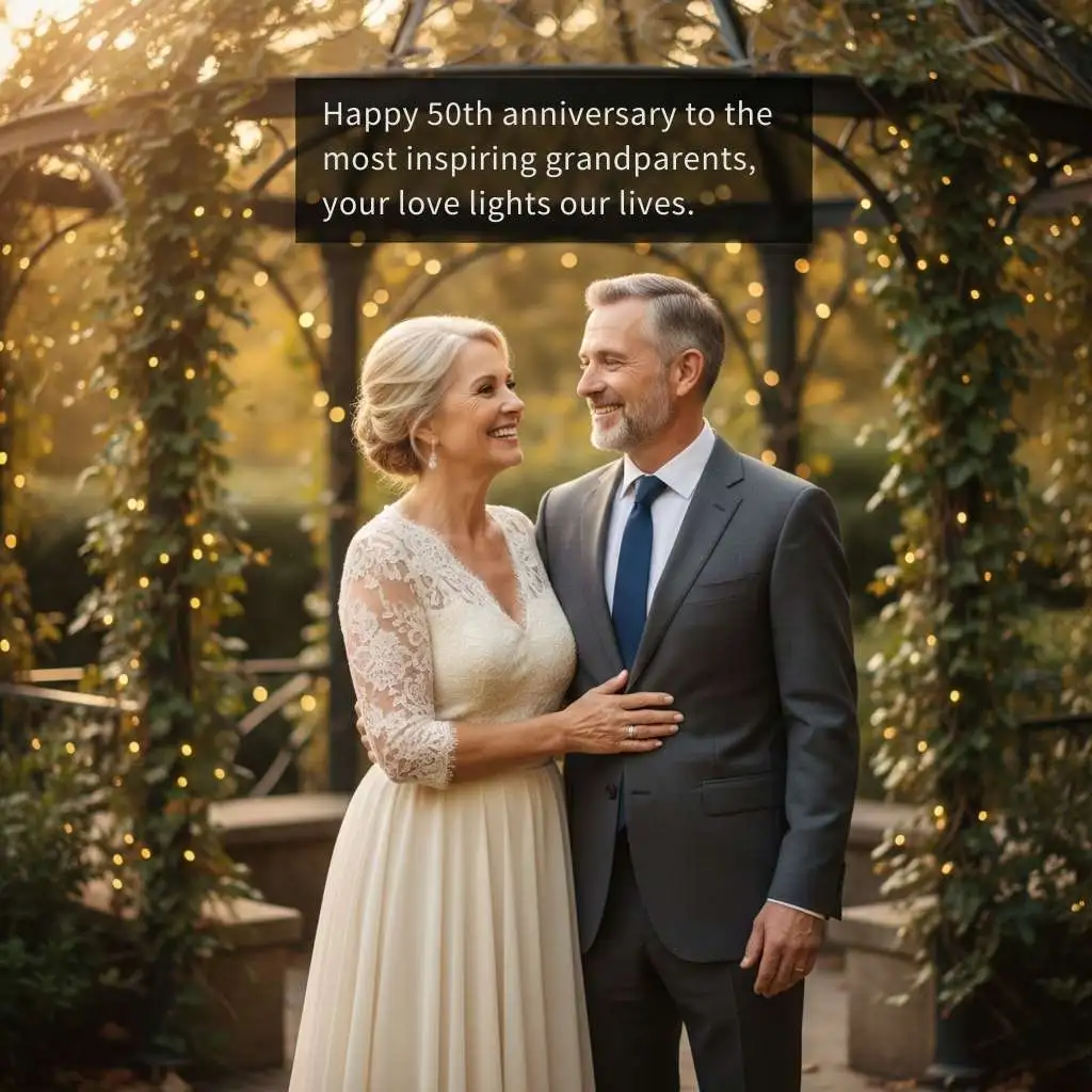 Heartfelt 50th Wedding Anniversary Wishes for Couple