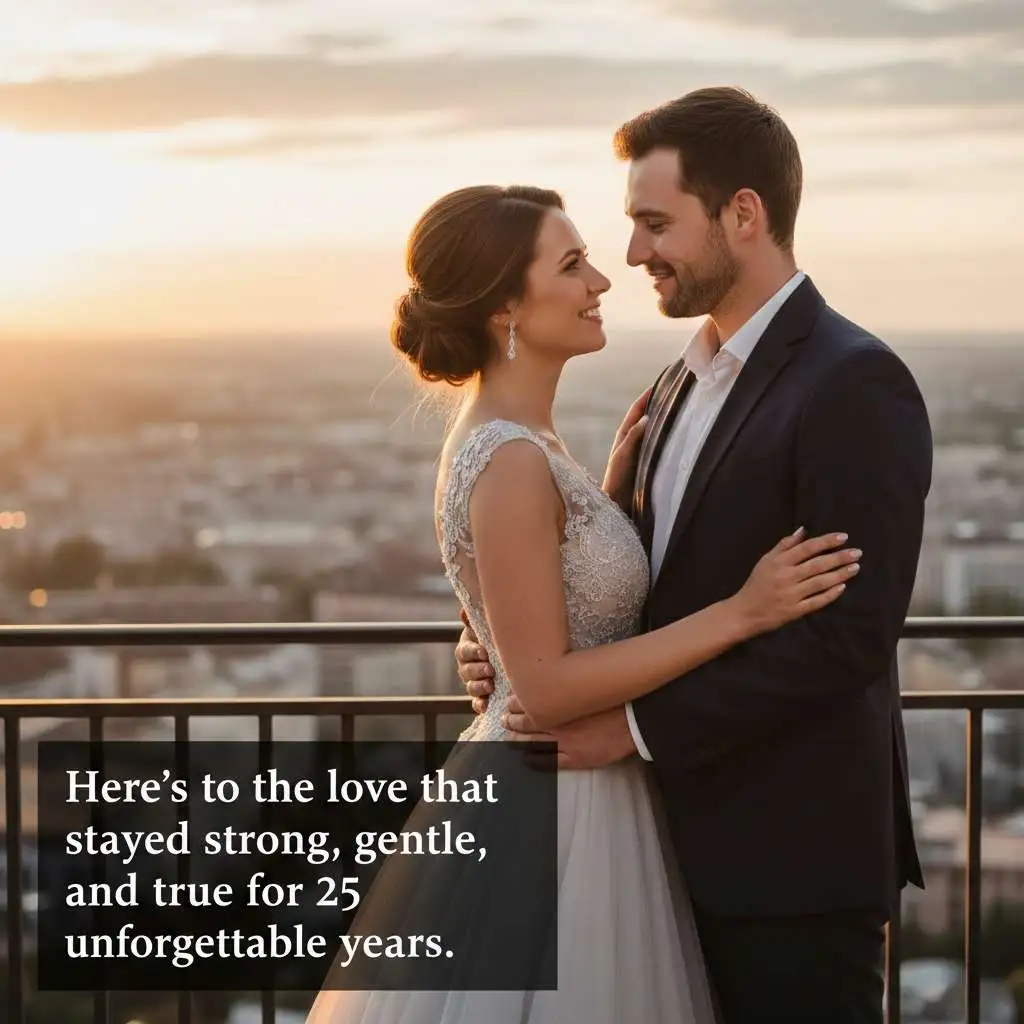 Romantic 25th Anniversary Wishes 